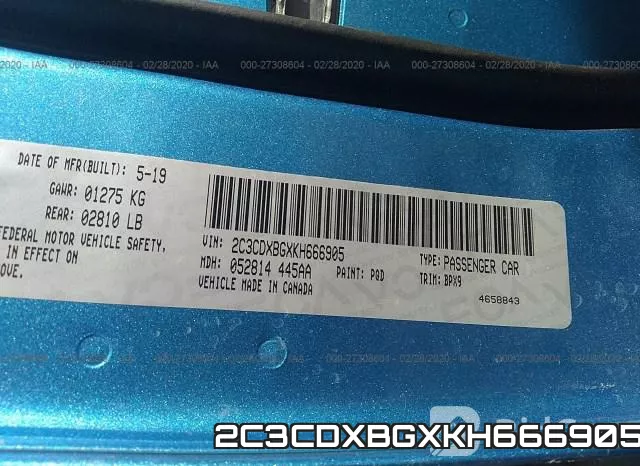 2C3CDXBGXKH666905 фото 10
