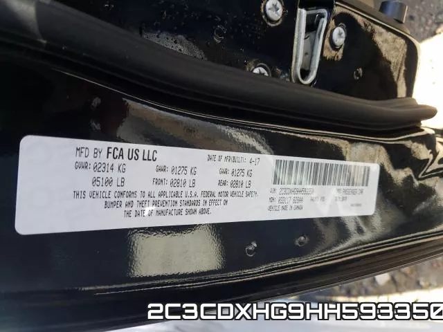 2C3CDXHG9HH593350 фото 2