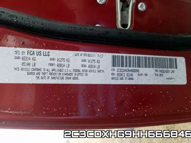 2C3CDXHG9HH666846 фото 2