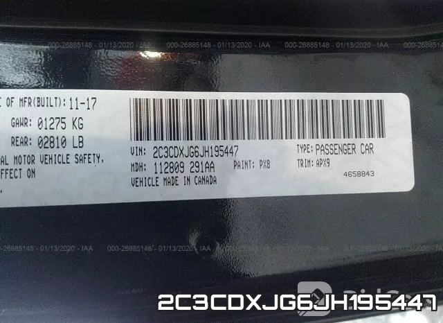 2C3CDXJG6JH195447 фото 10
