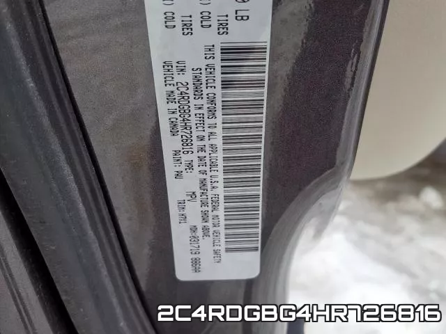 2C4RDGBG4HR726816 фото 2