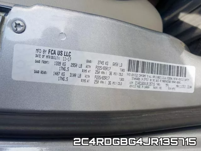 2C4RDGBG4JR135715 фото 2