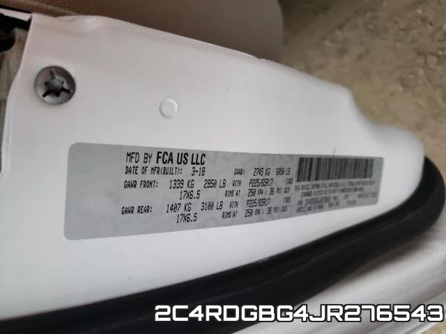 2C4RDGBG4JR276543 фото 2