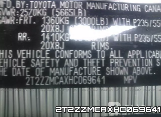 2T2ZZMCAXHC069641 фото 10