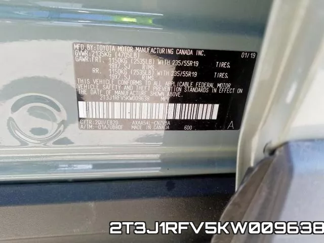2T3J1RFV5KW009638 фото 2
