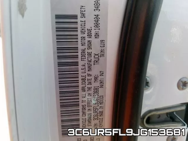 3C6UR5FL9JG153681 фото 2