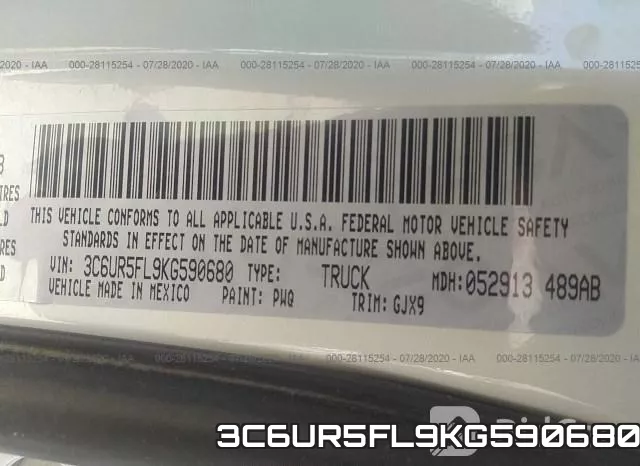 3C6UR5FL9KG590680 фото 10
