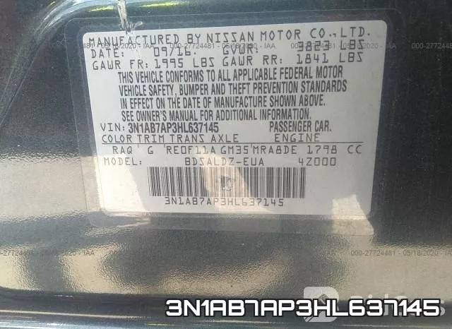3N1AB7AP3HL637145 фото 10
