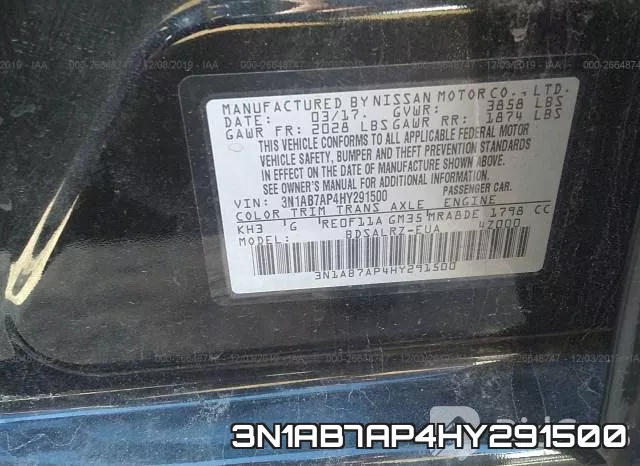 3N1AB7AP4HY291500 фото 10