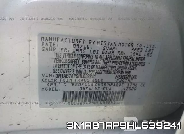 3N1AB7AP9HL639241 фото 10