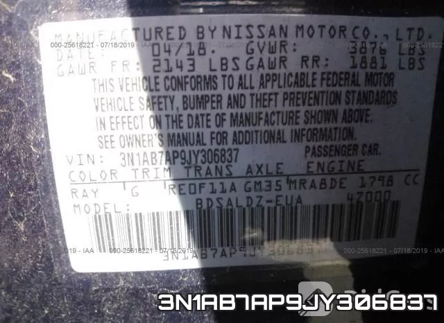 3N1AB7AP9JY306837 фото 10