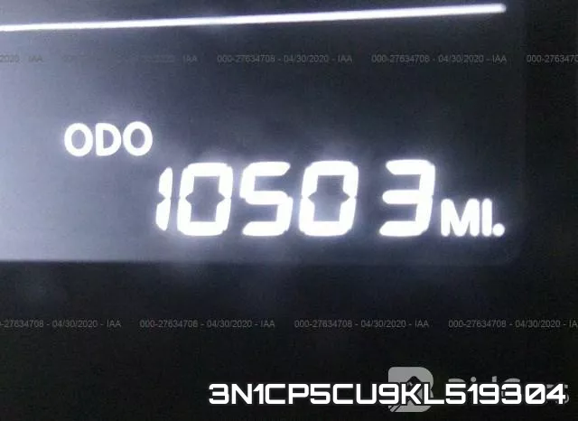 3N1CP5CU9KL519304 фото 8
