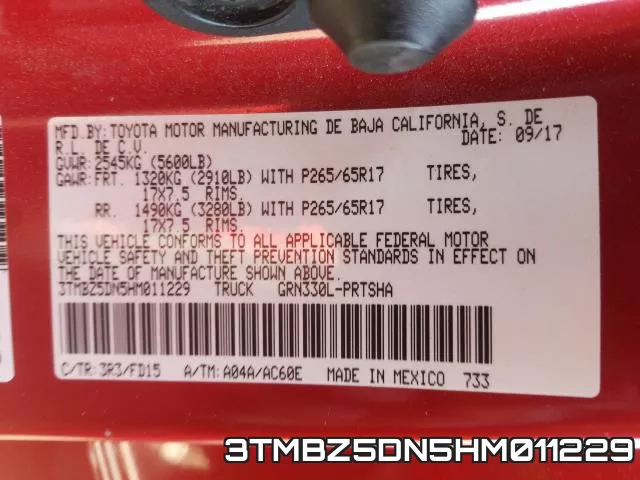 3TMBZ5DN5HM011229 фото 2