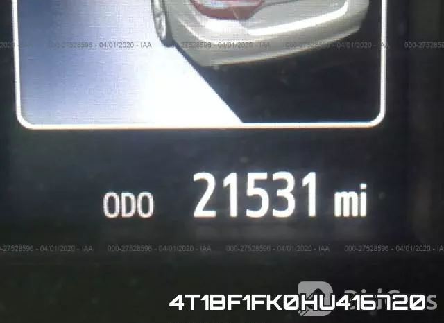4T1BF1FK0HU416720 фото 8