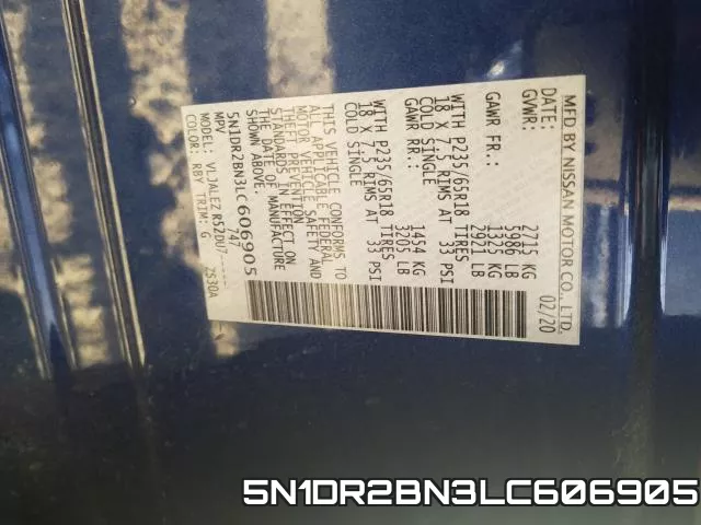 5N1DR2BN3LC606905 фото 2