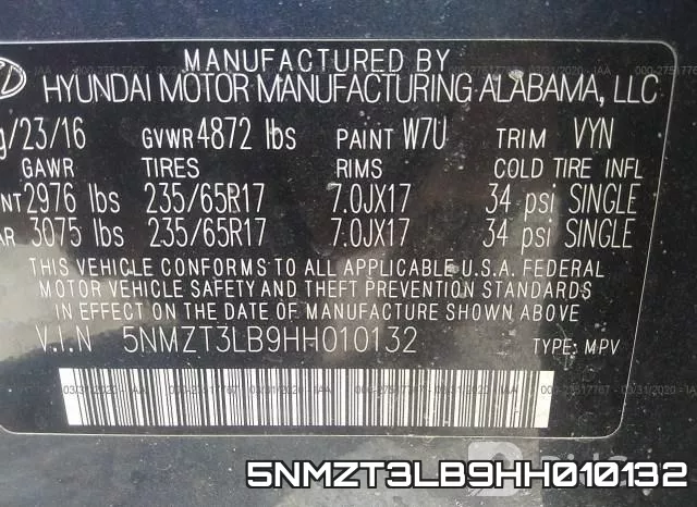 5NMZT3LB9HH010132 фото 10