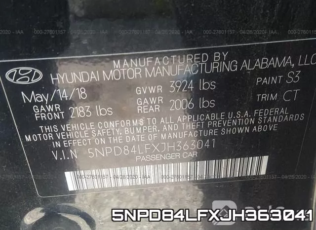5NPD84LFXJH363041 фото 10