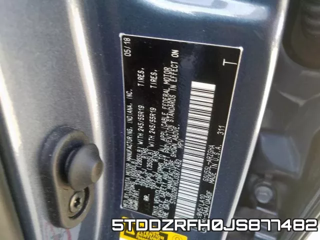 5TDDZRFH0JS877482 фото 2