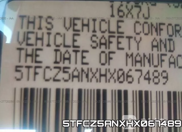 5TFCZ5ANXHX067489 фото 10