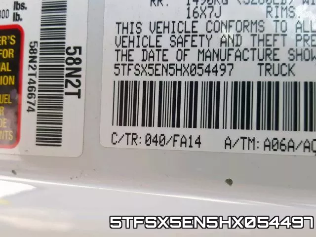 5TFSX5EN5HX054497 фото 2