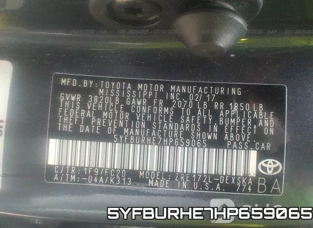 5YFBURHE7HP659065 фото 10