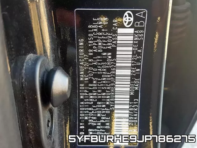 5YFBURHE9JP786275 фото 2