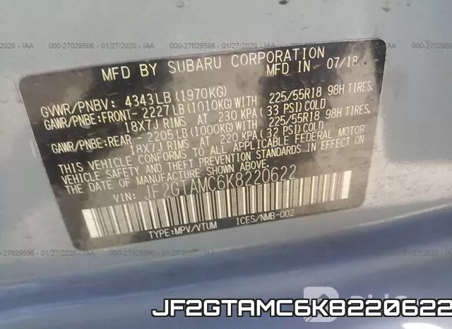 JF2GTAMC6K8220622 фото 10