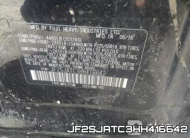 JF2SJATC3HH416642 фото 10