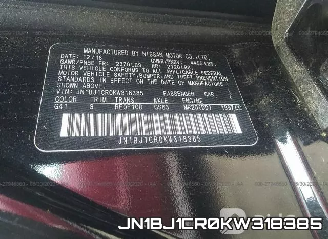 JN1BJ1CR0KW318385 фото 10