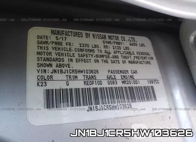 JN1BJ1CR5HW103626 фото 10