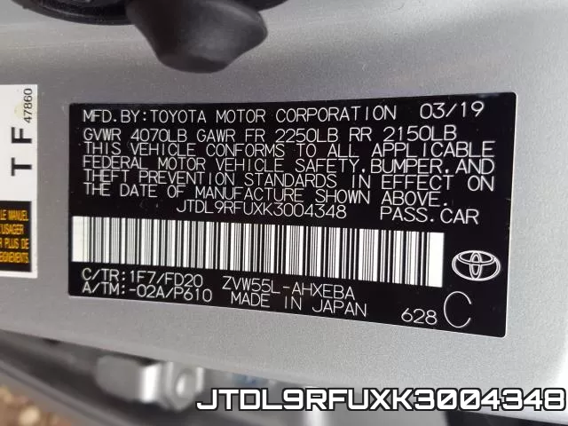 JTDL9RFUXK3004348 фото 2