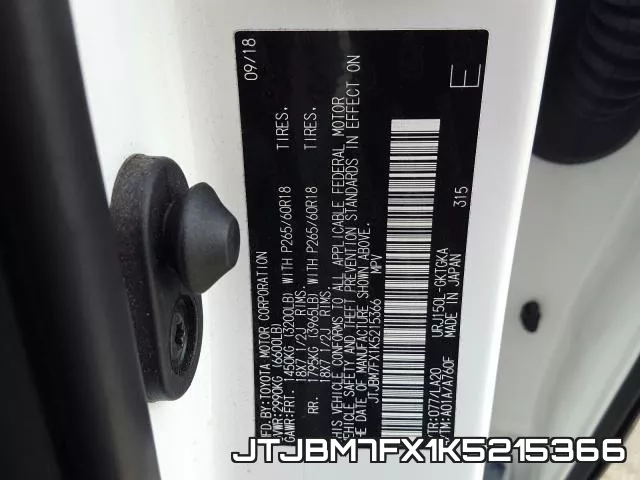 JTJBM7FX1K5215366 фото 2