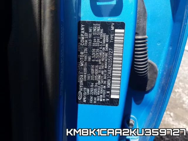 KM8K1CAA2KU359727 фото 2