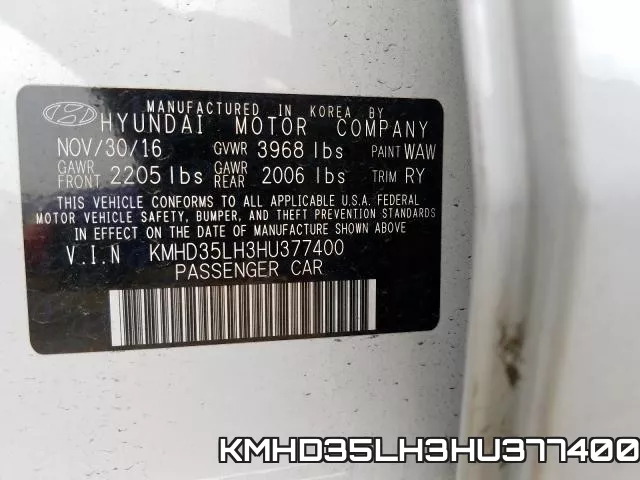 KMHD35LH3HU377400 фото 2