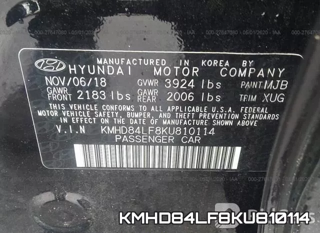KMHD84LF8KU810114 фото 10
