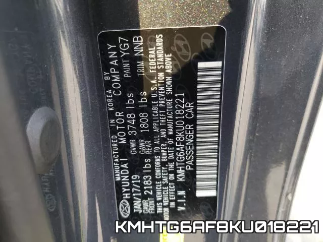 KMHTG6AF8KU018221 фото 2