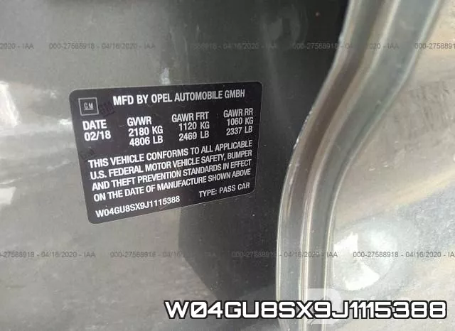 W04GU8SX9J1115388 фото 10