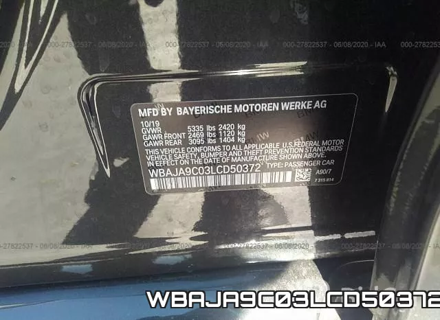 WBAJA9C03LCD50372 фото 10