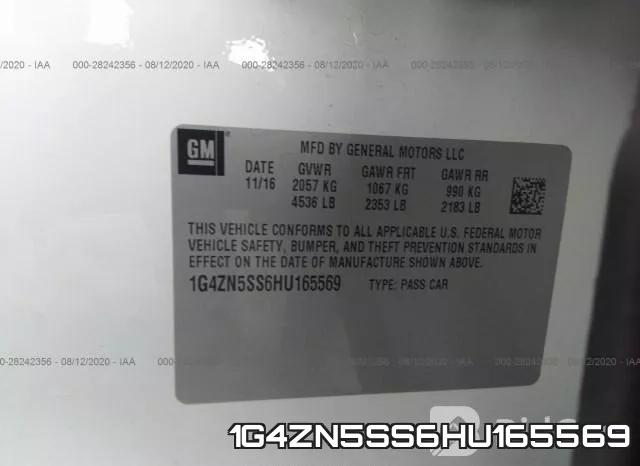 1G4ZN5SS6HU165569 фото 10