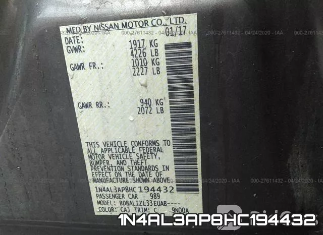 1N4AL3AP8HC194432 фото 10