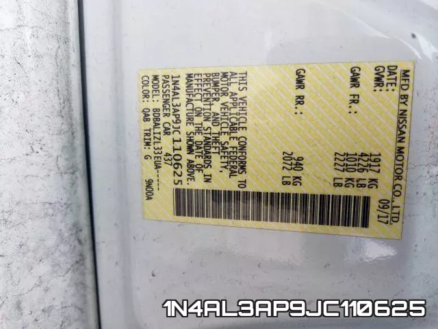 1N4AL3AP9JC110625 фото 2