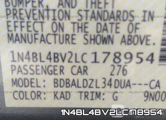 1N4BL4BV2LC178954 фото 10