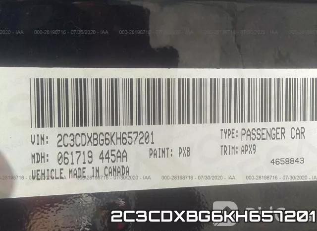 2C3CDXBG6KH657201 фото 10
