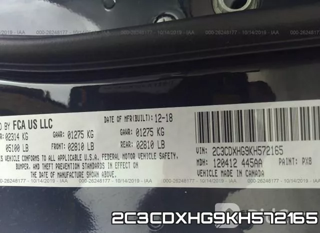 2C3CDXHG9KH572165 фото 9