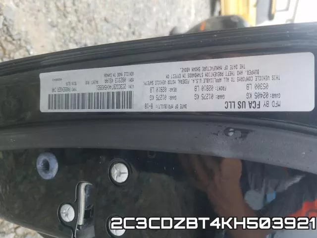 2C3CDZBT4KH503921 фото 2