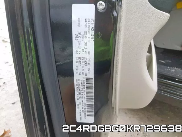 2C4RDGBG0KR729638 фото 2