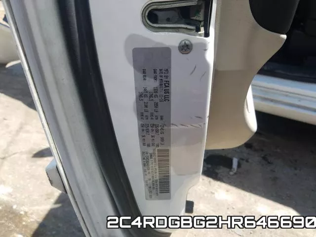 2C4RDGBG2HR646690 фото 2