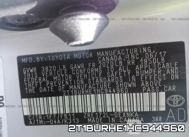 2T1BURHE1HC944960 фото 10
