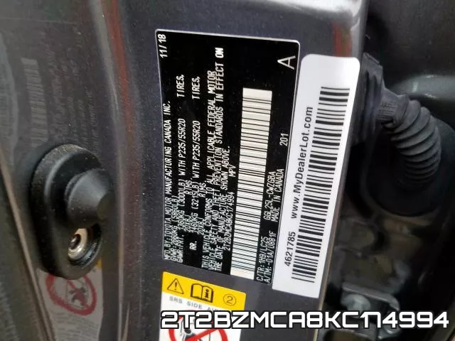2T2BZMCA8KC174994 фото 2