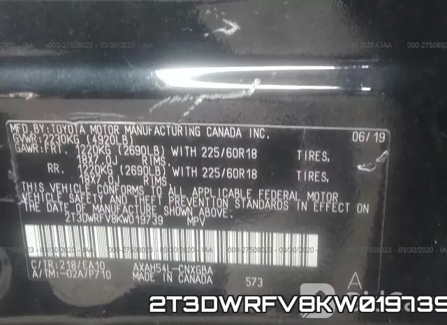2T3DWRFV8KW019739 фото 10
